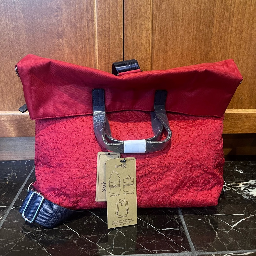 NWT‎ Jambu Red Convertible Bag
